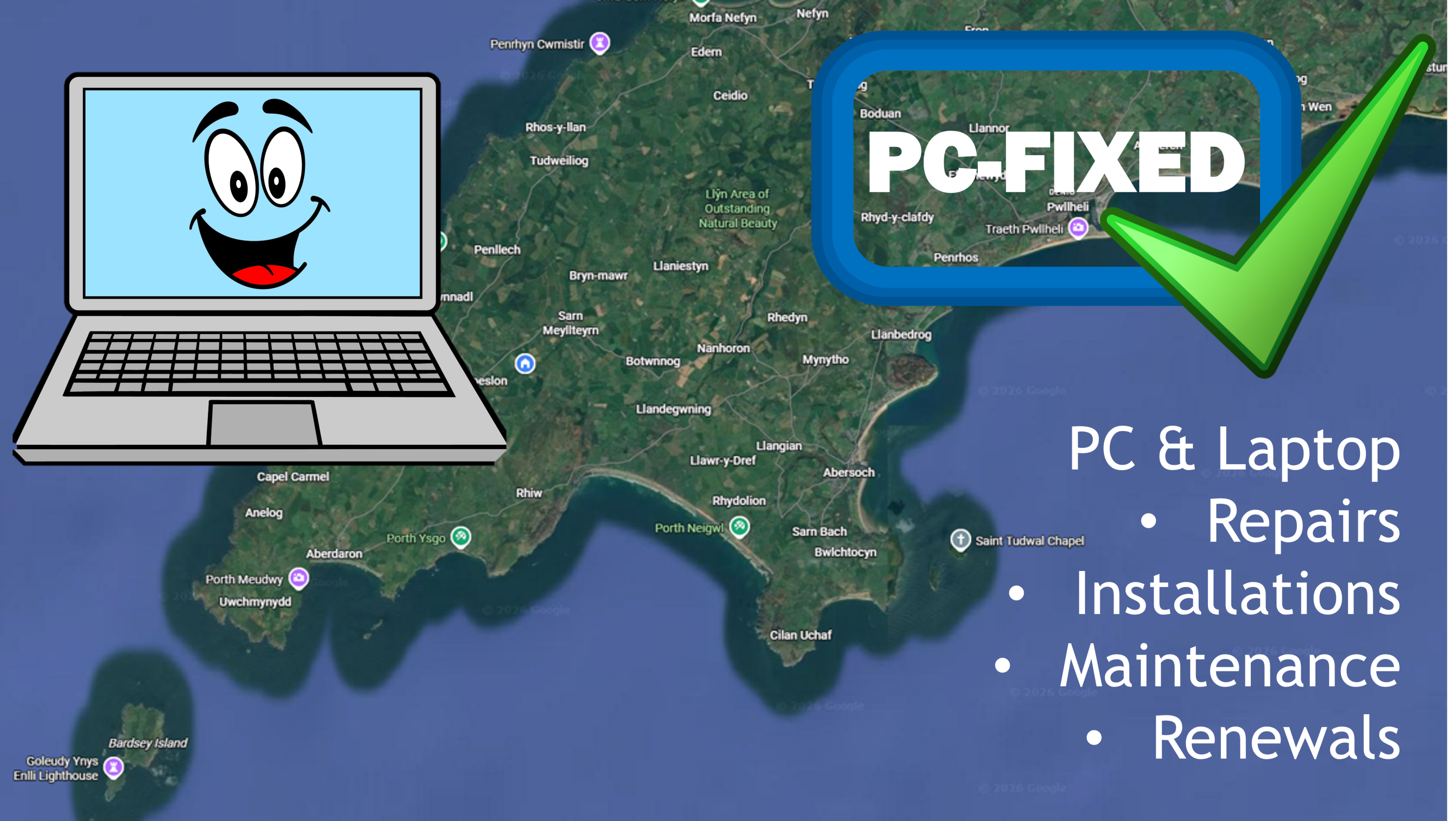 PC-Fixed repair across the Llyn peninsula - Laptop Better
