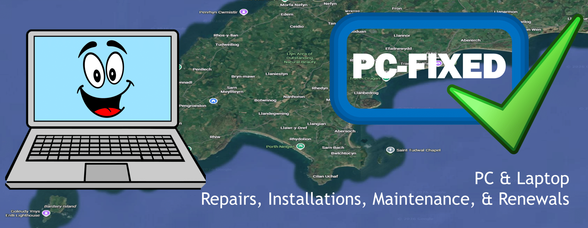 PC-FIXED - PC & Laptop repairs across the Llyn Peninsula - Ready to work!