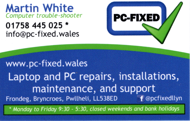 PC-FIXED Business Card - English